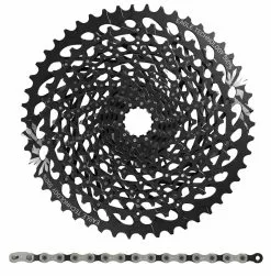 SRAM GX Eagle Kit D'usure Cassette XG-1275 + PC GX Eagle Chaîne 12 Vitesses