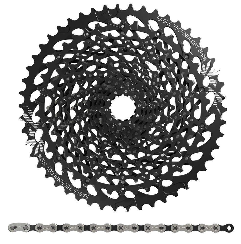 SRAM GX Eagle Kit D'usure Cassette XG-1275 + PC GX Eagle Chaîne 12 Vitesses 3 SRAM GX Eagle Kit D'usure Cassette XG-1275 + PC GX Eagle Chaîne 12 Vitesses