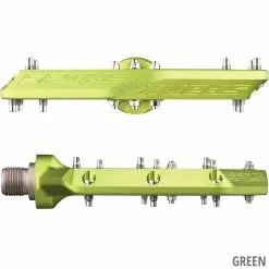 SPANK Pédales à Plateforme Spike Reboot -Cube Parts Soldes 20118814 Spank Spike Reboot Plattformpedale Green 4710155965814 2