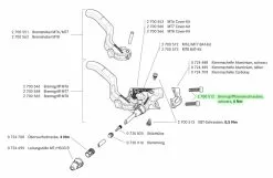 MAGURA Brake Lever Clamp Fixing Bolts MT From 2015 T25 M5x17.5 (2 Pieces) -Cube Parts Soldes 2700512 1