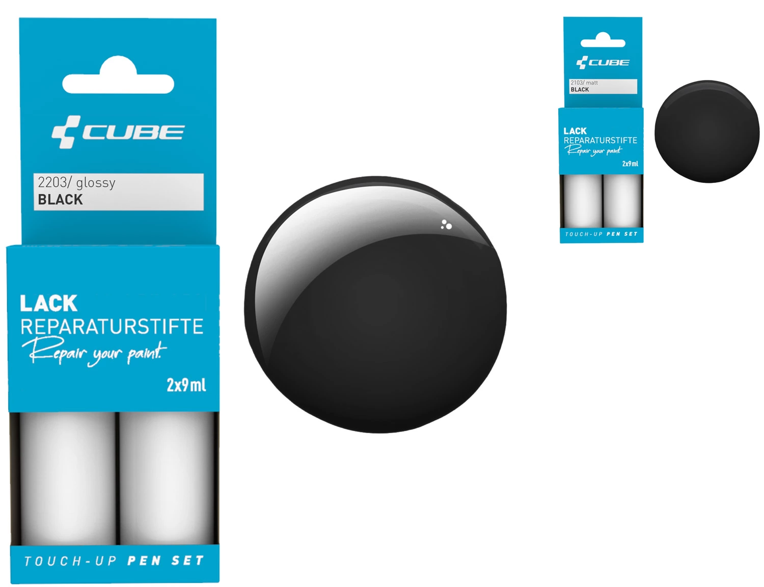 Cube Set De Stylos De Réparation De Peinture BLACK 3 Cube Set De Stylos De Réparation De Peinture BLACK