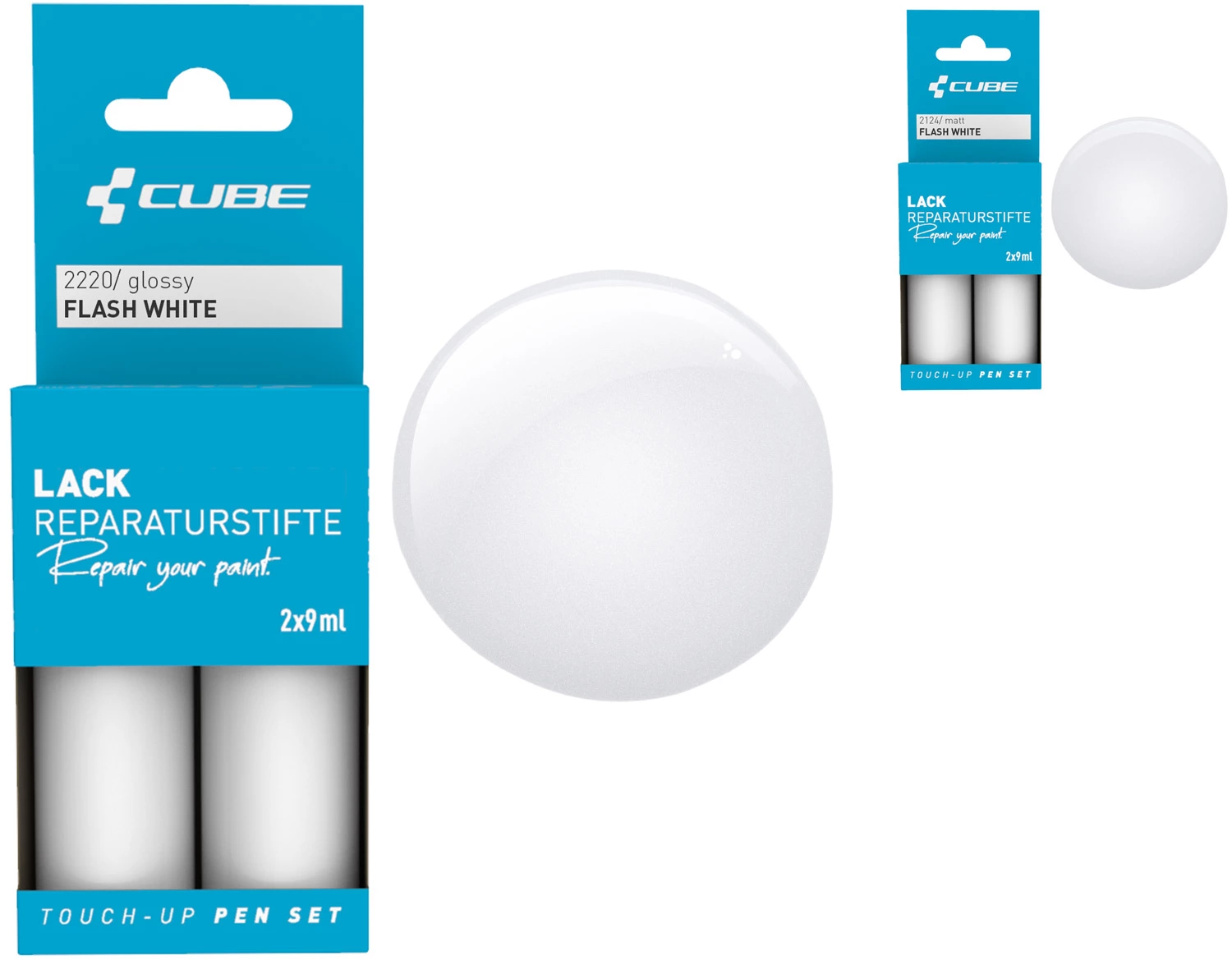 Cube Set De Stylos De Réparation De Peinture FLASH WHITE 3 Cube Set De Stylos De Réparation De Peinture FLASH WHITE