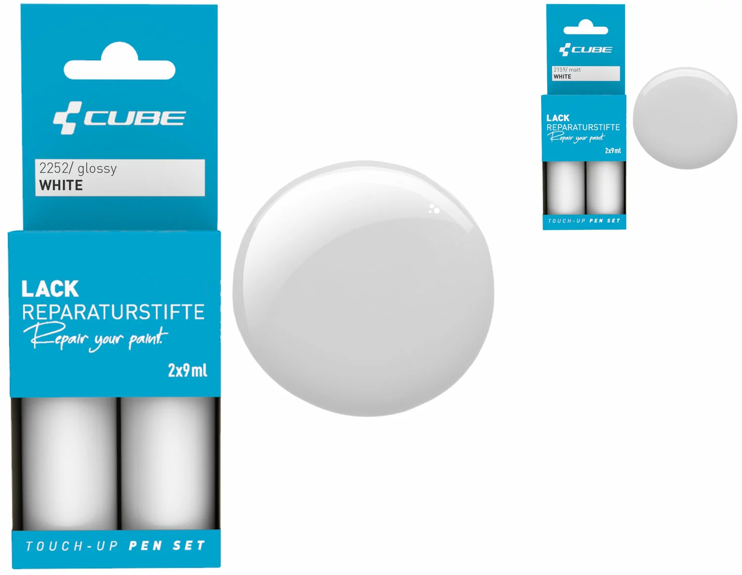 Cube Set De Stylos De Réparation De Peinture WHITE 3 Cube Set De Stylos De Réparation De Peinture WHITE