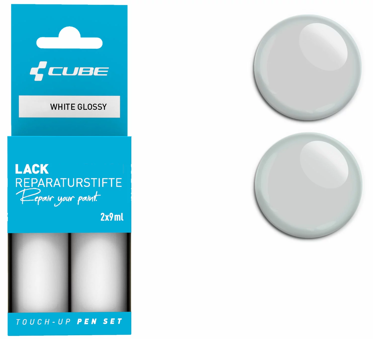 Cube Kit De Réparation De Peinture WHTE Glossy 3 Cube Kit De Réparation De Peinture WHTE Glossy