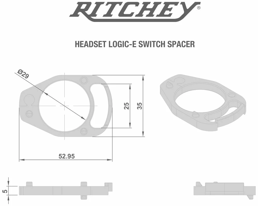 RITCHEY Switch Spacer 5mm 5 Pcs. 5 RITCHEY Switch Spacer 5mm 5 Pcs. – Image 3