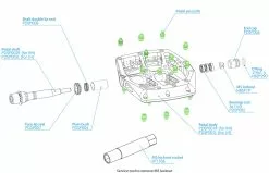 HOPE Pins Pour Les Pédales De Plateforme F20 -Cube Parts Soldes Hope Pins fur F20 Plattformpedale PDSP003H a
