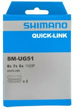 Shimano SM-UG51 6/7/8 Fois Quick-Link Antivol à Chaîne 2 Paires -Cube Parts Soldes SM UG51 b