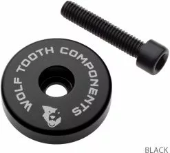 Wolf Tooth Components Capuchon Ahead Ultraléger Spacer Intégré De 5 Mm -Cube Parts Soldes STEMCAP5MMBLK