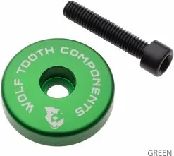 Wolf Tooth Components Capuchon Ahead Ultraléger Spacer Intégré De 5 Mm -Cube Parts Soldes STEMCAP5MMGRN