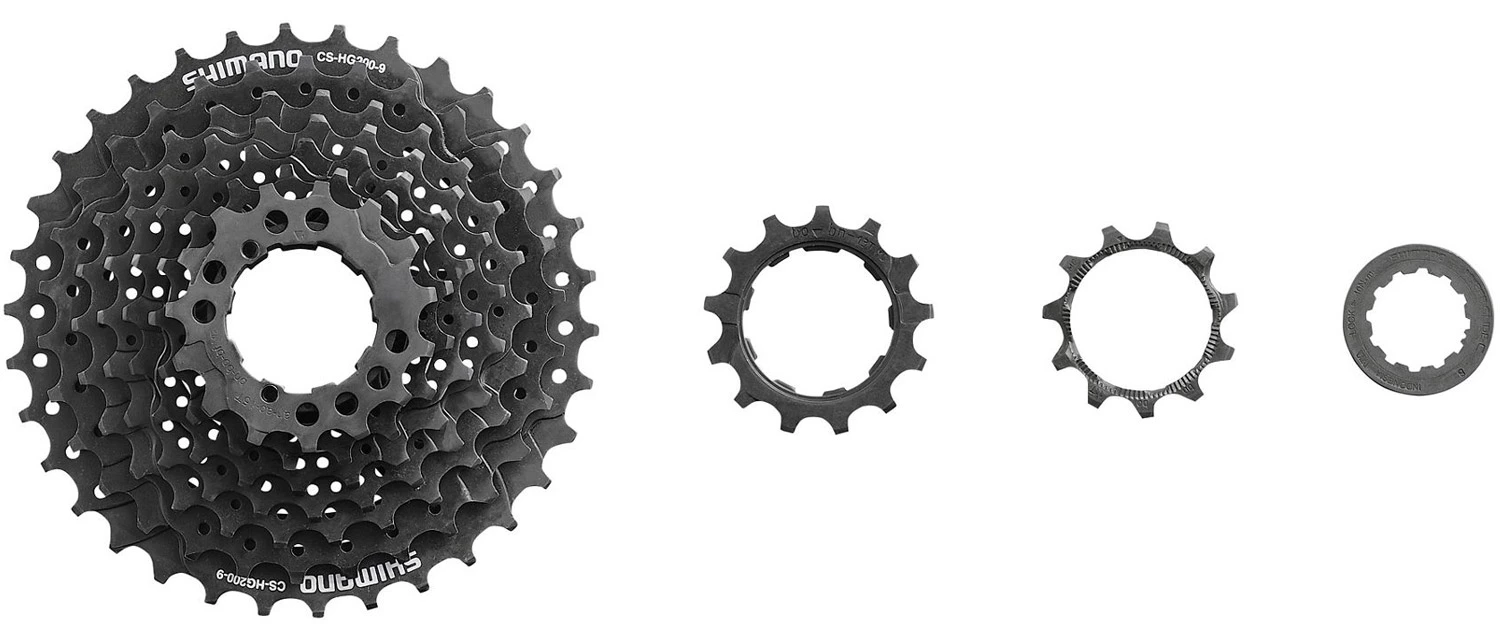 Shimano ALTUS CS-HG200 Cassette 9 Vitesses 11-32 5 Shimano ALTUS CS-HG200 Cassette 9 Vitesses 11-32 – Image 3