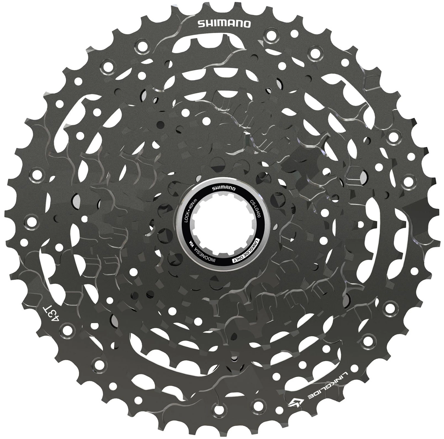 Shimano Cassette CS-LG400 10 Vitesses Linkglide 3 Shimano Cassette CS-LG400 10 Vitesses Linkglide