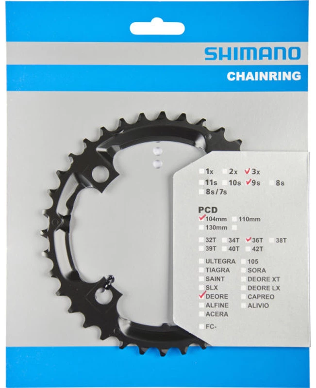 Shimano DEORE Plateau Pour FC-M590/591 36T 3 Shimano DEORE Plateau Pour FC-M590/591 36T