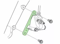 Shimano Adaptateur De Montage à Plat Pour Rotor Avant De 140/160mm -Cube Parts Soldes Shimano Adapter Flat Mount VR auf Flat Mount 140 160mm Y8N230000 c