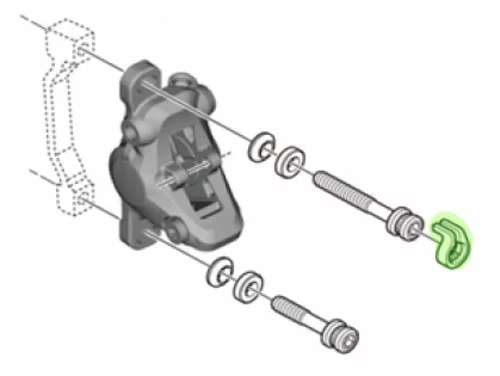 Shimano Circlip Pour Vis D'étrier De Frein 4 Shimano Circlip Pour Vis D'étrier De Frein – Image 2