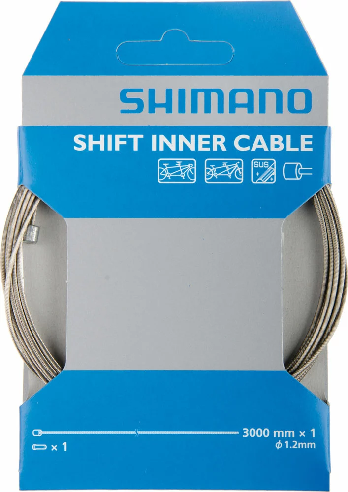 Shimano Tandem Acier Inoxydable SUS Câble De Commande 1,2mm X 3000mm 3 Shimano Tandem Acier Inoxydable SUS Câble De Commande 1,2mm X 3000mm