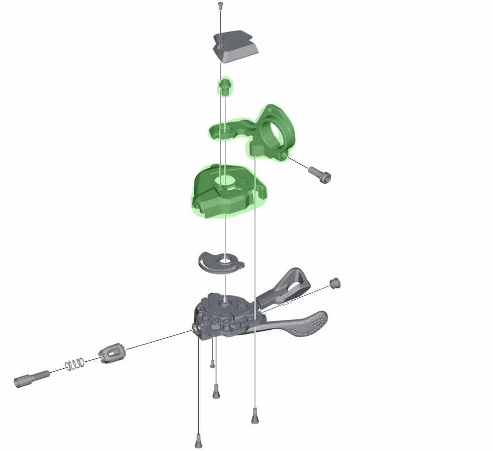 Shimano Boîtier De Base Pour SL-M8000 Sans Indicateur De Vitesse à Droite 4 Shimano Boîtier De Base Pour SL-M8000 Sans Indicateur De Vitesse à Droite – Image 2