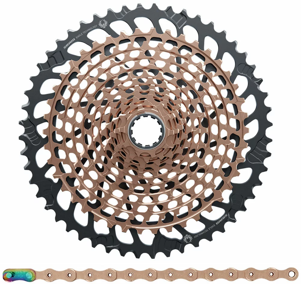 SRAM XX1 Eagle XG-1299 Cassette 10-52T+XX1 Eagle Chaîne 12-speed Kit D'usure 3 SRAM XX1 Eagle XG-1299 Cassette 10-52T+XX1 Eagle Chaîne 12-speed Kit D'usure
