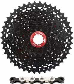SUNRACE MX8 Cassette 11-46 + KMC X11-93 Chain 11-speed Wear And Tear Set