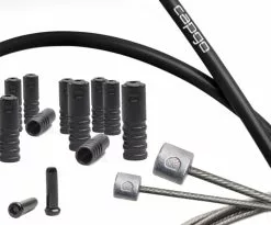 CAPGO BL ECO Jeu De Câbles De Dérailleur Long Shimano/SRAM -Cube Parts Soldes capgo BL Shimano SRAM Schaltzugset ECO lang CBSHSBK EL SH AMCS2