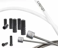 CAPGO BL ECO Jeu De Câbles De Dérailleur Shimano/SRAM 7 CAPGO BL ECO Jeu De Câbles De Dérailleur Shimano/SRAM -Cube Parts Soldes capgo BL Shimano SRAM Schaltzugset ECO CBSHSWH E SH AMCS2