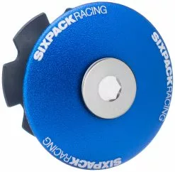 Sixpack Racing Capuchon Ahead Menace 1 1/8 -Cube Parts Soldes sixpack aheadcap menace blue d
